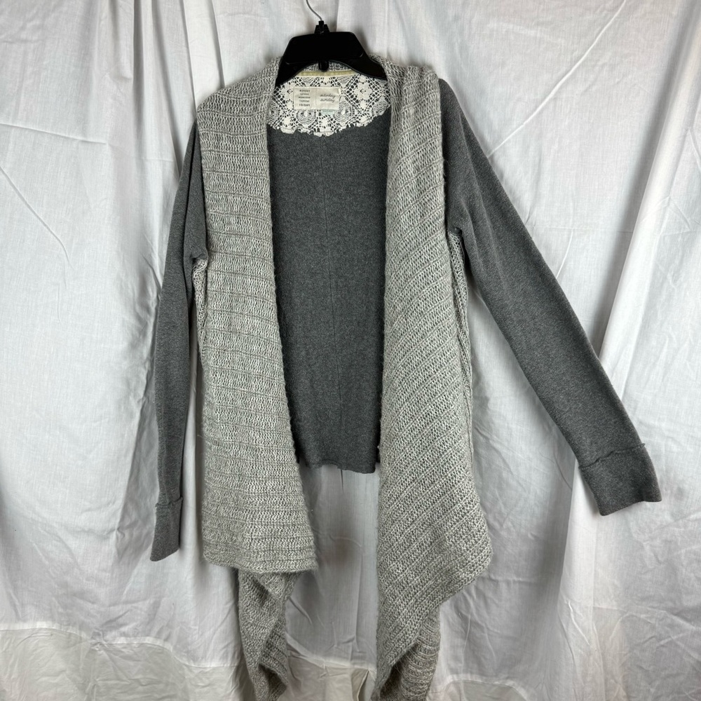 Anthropologie Saturday Sunday Angora Charcoal Grey Casado
Cardigan Sweater Small
